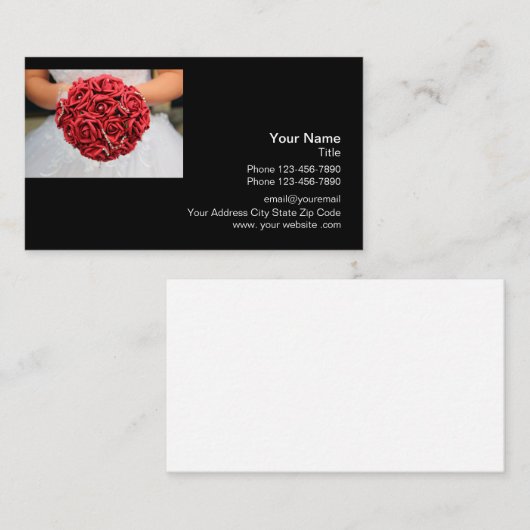 結婚式のプロフェッショナルのロゴ 名刺 (正面/裏面)