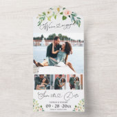結婚式のプロポーズ&日程のお知らせ(フラワーモチーフ) オールインワン招待状 (内側)