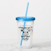 結婚式のベストマンがレベルアップしたゲーマー アクリルタンブラー (裏面)