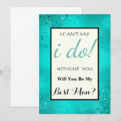 結婚式のベストマンになってくれる？ 招待状 (正面/裏面)