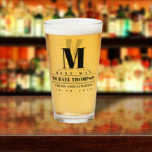 結婚式のベストマン 現代風 シンプル モノグラム