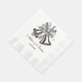 結婚式のベル 受付カクテル 縁ありランチョンナプキン (角)