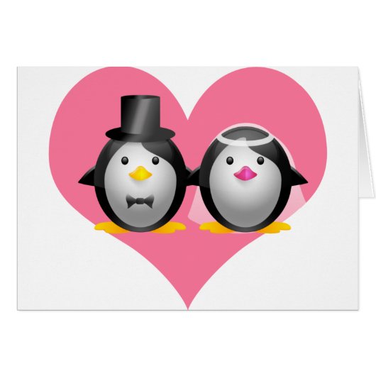 結婚式のペンギン (正面横)