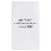 結婚式のホテルのブロックのバッグ スモールペーパーバッグ (裏面)