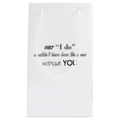 結婚式のホテルのブロックのバッグ スモールペーパーバッグ (正面)