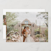 結婚式のホリデーカード 5枚の写真のグリーティングカード シーズンカード (正面/裏面)