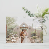 結婚式のホリデーカード 5枚の写真のグリーティングカード シーズンカード (スタンド正面)