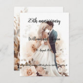 結婚式のポストカード 招待状 (正面/裏面)