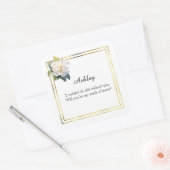 結婚式のメイド・オブ・オナーギフトステッカー スクエアシール (封筒)