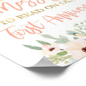 結婚式のメッセージを残してください　サボテンの看板 ポスター (角)