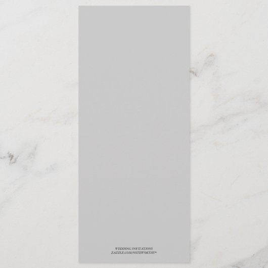 結婚式のメニューカード メニュー (裏面)