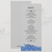 結婚式のメニューカード 招待状 (正面/裏面)