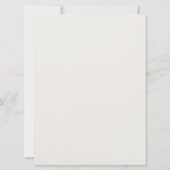 結婚式のメニュー | 象牙の芍薬とコクシジミの花 招待状 (裏面)