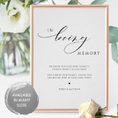 結婚式のメモリアルテーブルサイン ポスター