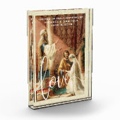 結婚式のメリーヨセフ宗教記念品 フォトブロック (左)