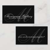 結婚式のモノグラムのカスタマイズ可能な名刺 名刺 (正面/裏面)