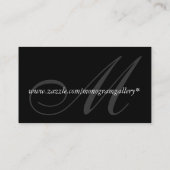 結婚式のモノグラムのカスタマイズ可能な名刺 名刺 (裏面)