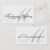 結婚式のモノグラムのカスタマイズ可能な名刺 名刺 (正面/裏面)