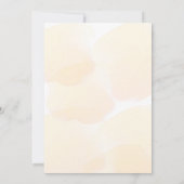 結婚式のユーカリ ゴールド ボタニカル 葉 招待状 (裏面)