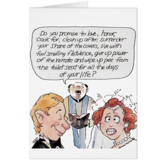 結婚式のユーモア (正面)