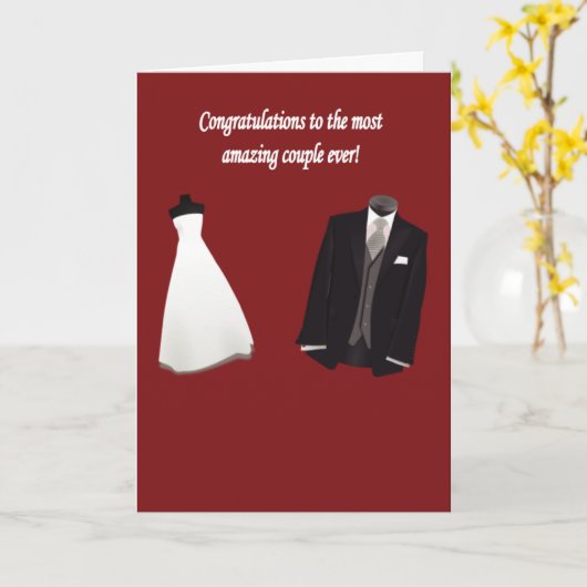 結婚式のユーモア カード (黄色い花)