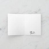 結婚式のラブバード感謝カード サンキューカード (内部)