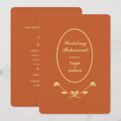 結婚式のリハーサルとディナー招待状 招待状 (正面/裏面)