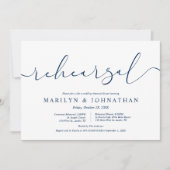 結婚式のリハーサルとディナー, 現代のミニマル 招待状 (正面)
