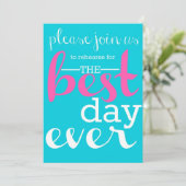 結婚式のリハーサルの夕食の招待状 招待状 (スタンド正面)