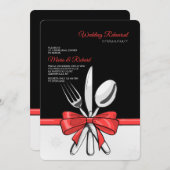 結婚式のリハーサルディナー パーティーの招待状 招待状 (正面/裏面)