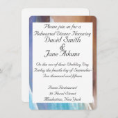 結婚式のリハーサルディナー 招待状 (正面/裏面)