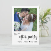 結婚式のレセプションパーティーの後に幸せに 招待状 (スタンド正面)