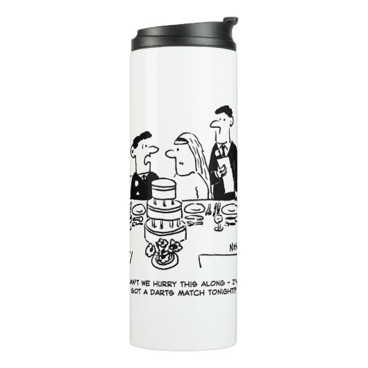 結婚式のレセプション花婿はダーツマッチを持っている タンブラー (回転左)