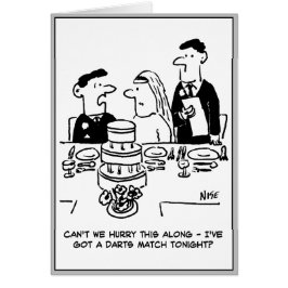 結婚式のレセプション花婿はダーツマッチ