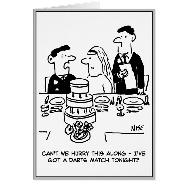 結婚式のレセプション花婿はダーツマッチ (正面)