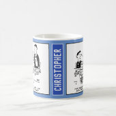 結婚式のレセプション花婿はダーツマッチ コーヒーマグカップ (中央)