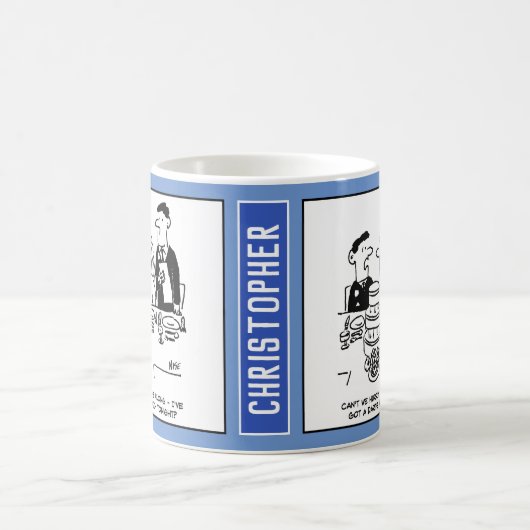 結婚式のレセプション花婿はダーツマッチ コーヒーマグカップ (中央)