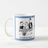 結婚式のレセプション花婿はダーツマッチ コーヒーマグカップ (左)