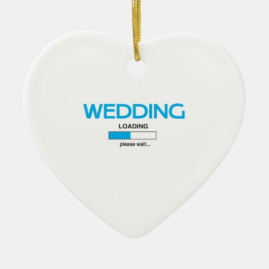 結婚式のローディング セラミックオーナメント (正面)