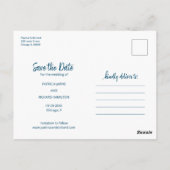 結婚式の予告状 Funny Wedding Save The Date ポストカード (裏面)