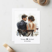 結婚式の予算サンクスギフト ノートカード (正面/裏面インサイチュ)