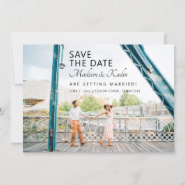 結婚式の事前告知 4枚の写真 招待状