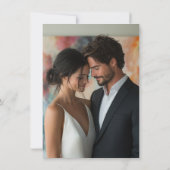 結婚式の事前案内状カード (裏面)