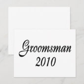 結婚式の介添え人 2010 招待状 (正面/裏面)