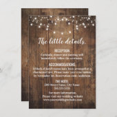 結婚式の付属カード 招待状 (正面/裏面)