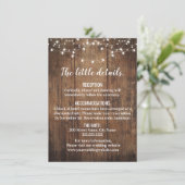 結婚式の付属カード 招待状 (スタンド正面)