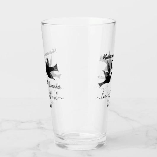 結婚式の仲の良い恋人同士の無限|カスタムのカップルの名前 タンブラーグラス (右)