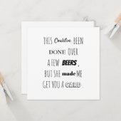 結婚式の仲人にお願いします！主賓の名刺カード カード (正面/裏面インサイチュ)