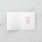 結婚式の仲人になってくれてありがとう - チョコレート サンキューカード (内部)