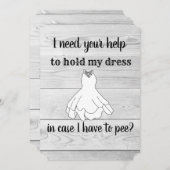 結婚式の仲人をお願いしたいの！ 招待状 (正面/裏面)